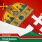 G128 3 Pack: Hungary Hungarian Coat of Arms Flag | 3x5 Ft | LiteWeave Pro Series Printed 300D Polyester | Country Flag, Vibrant Colors, Brass Grommets